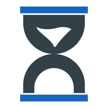Kum saati. Web simgesi basit illüstrasyon