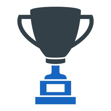 Kupa ikonu. Web tasarımı için ödül kupa vektör simgelerinin basit illüstrasyonu