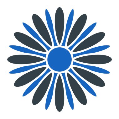 Çiçek. Web simgesi basit illüstrasyon