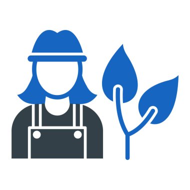 Bitki ve bitki vektör illüstrasyon tasarımı ile bahçıvan