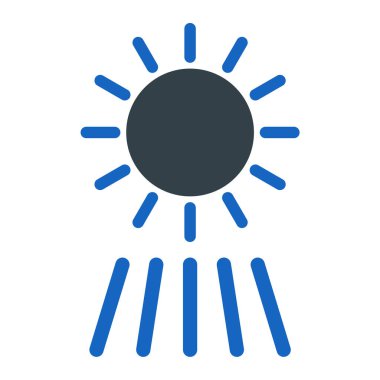 Güneş Simgesi Vektör illüstrasyonu