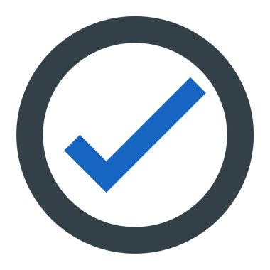 İşaret simgesini işaretle. vektör illüstrasyonu