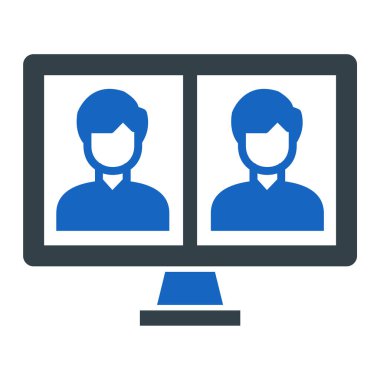 kullanıcılar. Web simgesi basit illüstrasyon