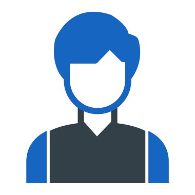 avatar. Web simgesi basit illüstrasyon