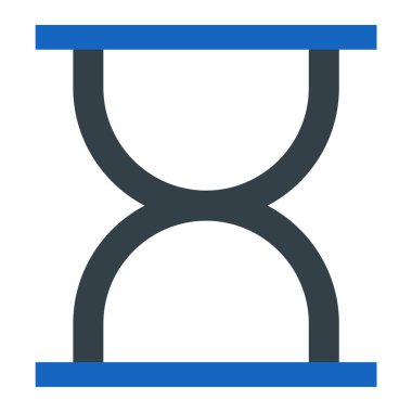 Kum saati. Web simgesi basit illüstrasyon