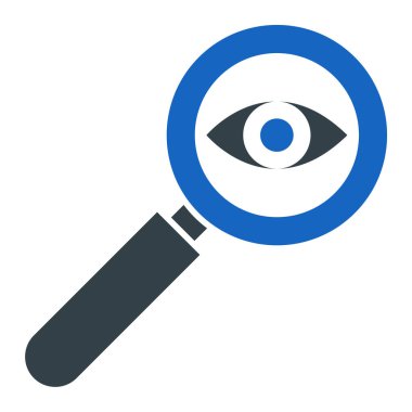 Arama simgesi vektör illüstrasyonu