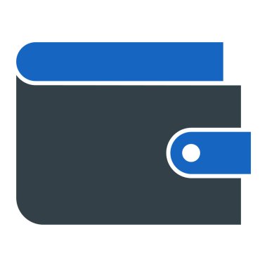 Cüzdan ikonu. Web için basit kredi kartı vektör simgeleri çizimi