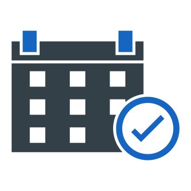 Takvim simgesi, vektör çizimi