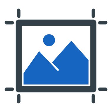 fotoğraf düz vektör simgesi.