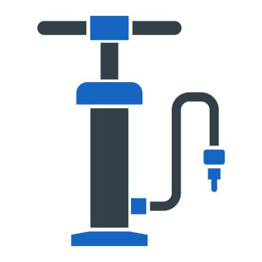 Musluk ikonu. Web için bisiklet pompası vektör simgelerinin basit çizimi