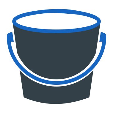 Mavi kova ikonu. vektör illüstrasyonu