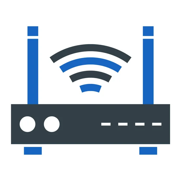 Router Vektor Symbol Moderne Einfache Abbildung — Stockvektor