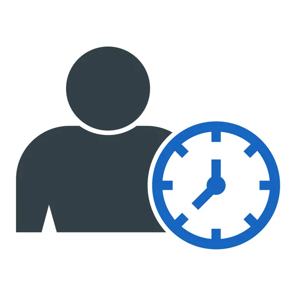 Zeitmanagement Icon Vektor Illustration — Stockvektor