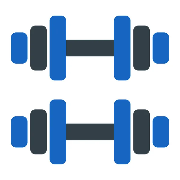 Dumbbell Web Icon Simple Design — Stock Vector