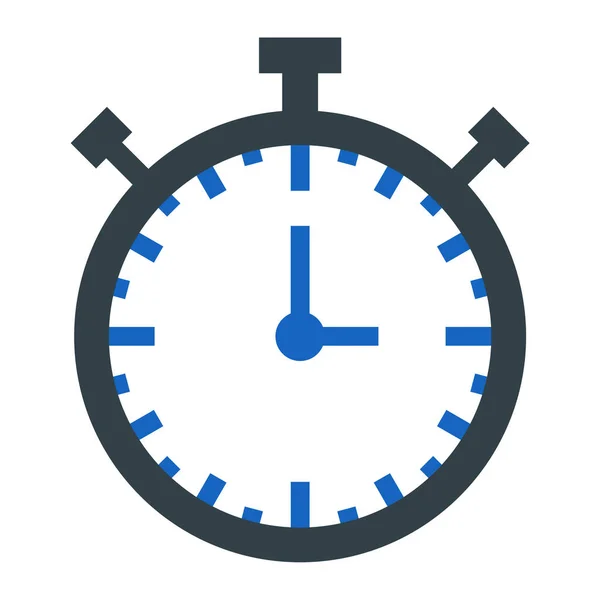 Ist Uhr Web Symbol Einfache Illustration — Stockvektor