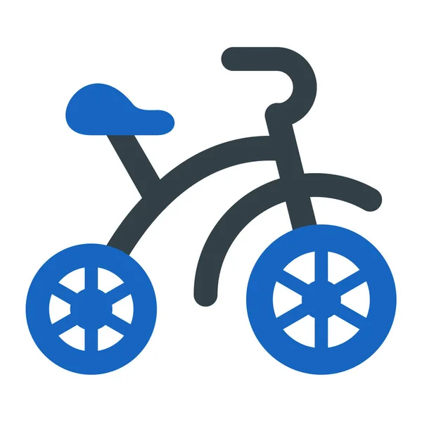 Bicykl Webová Ikona Jednoduchá Ilustrace — Stockový vektor