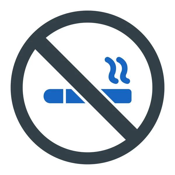 Não Fumar Design Simples — Vetor de Stock