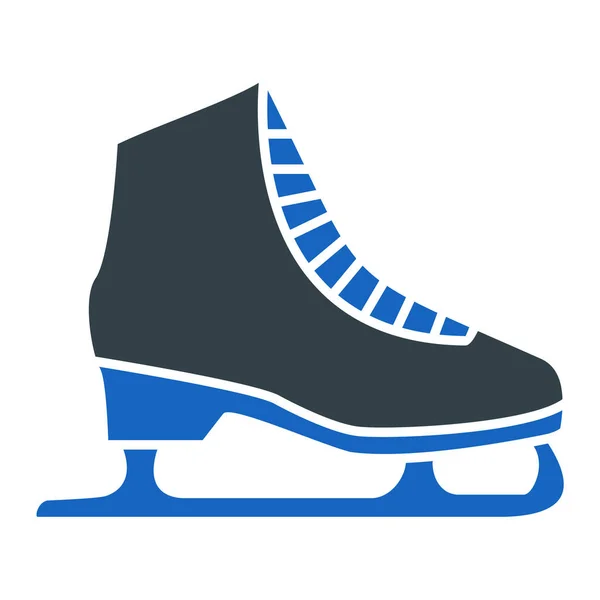 Icono Del Patín Sobre Hielo Ilustración Plana Skates Vector Iconos — Archivo Imágenes Vectoriales