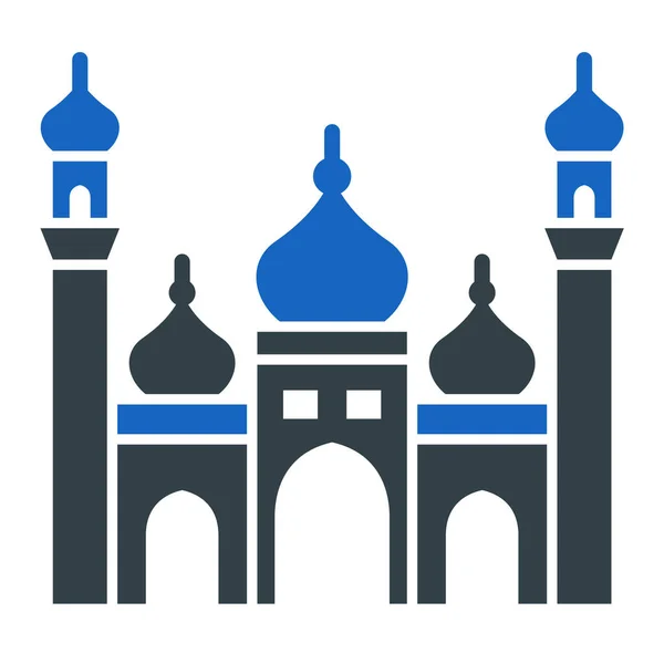 Ikone Der Moschee Vektorillustration — Stockvektor