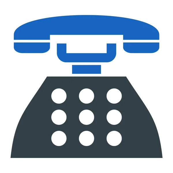 Viejo Teléfono Icono Web — Vector de stock
