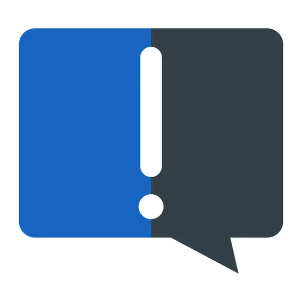 Icône Message Chat Illustration Plate Des Icônes Vectorielles Bulle Parole — Image vectorielle