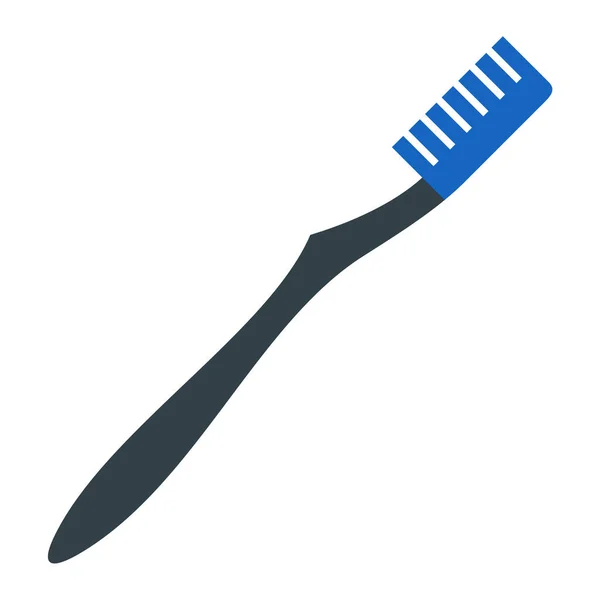 Kamm Symbol Flache Darstellung Von Zahnbürstenvektorsymbolen Für Das Web — Stockvektor