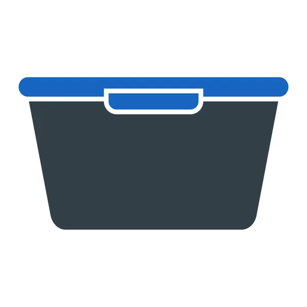 Shopping Basket Icon Simple Illustration Cleaning Bucket Vector Icons Web — Vettoriale Stock