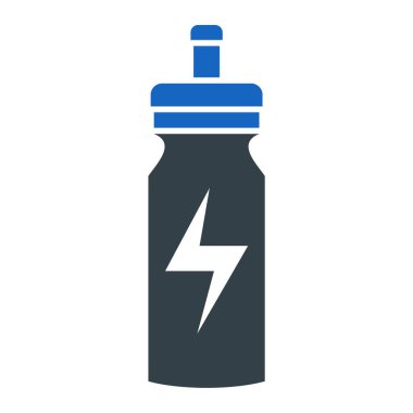 Su damlaları olan şişe izole edilmiş ikon vektör illüstrasyon tasarımı