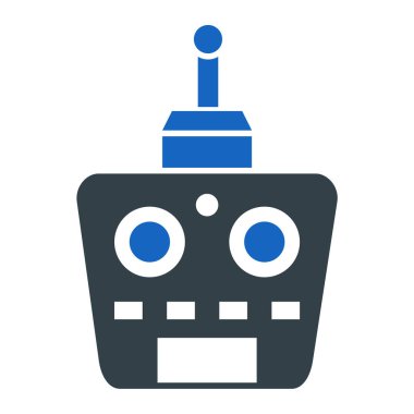 robot. Web simgesi basit illüstrasyon