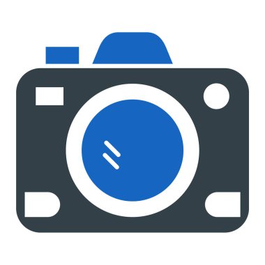 Kamera. Web simgesi basit illüstrasyon