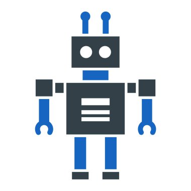 robot ikon vektör illüstrasyonu