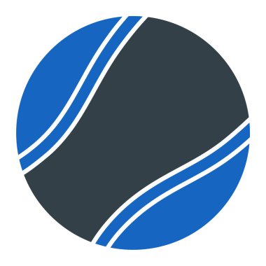 Tenis topu ikonu vektör illüstrasyon tasarımı