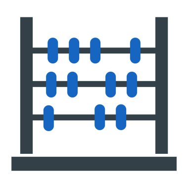 abacus ikon vektör illüstrasyonu