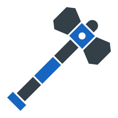 Çekiç. Web simgesi basit illüstrasyon