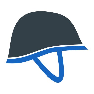 Miğfer. Web simgesi basit illüstrasyon