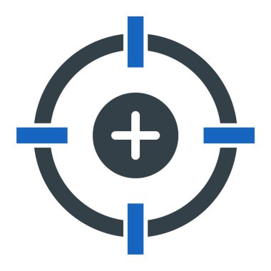 Hedef. Web simgesi basit illüstrasyon