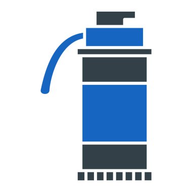 Su şişesi ikonu. Web için gaz boru vektör simgelerinin basit illüstrasyonu
