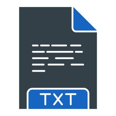 dosya biçimi simgesi, vektör illüstrasyonu