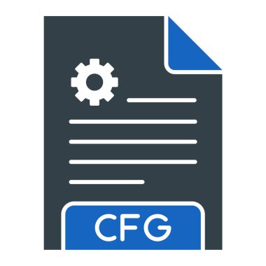 dosya biçimi simgesi, vektör illüstrasyonu