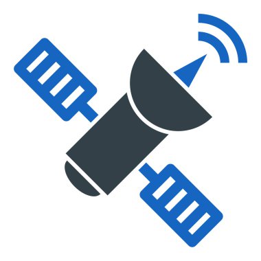 Uydu. Web simgesi basit illüstrasyon