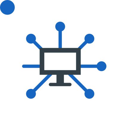 şebeke. Web simgesi basit illüstrasyon