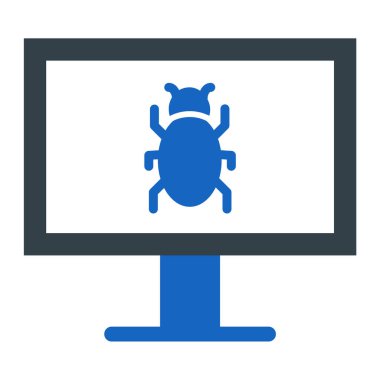 Virüs. Web simgesi basit illüstrasyon