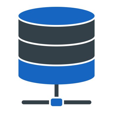 veritabanı. Web simgesi basit illüstrasyon