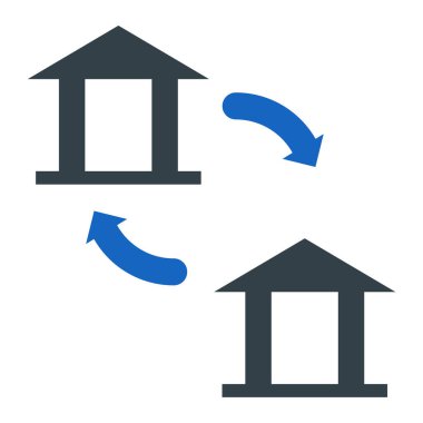 Ev. Web simgesi basit illüstrasyon