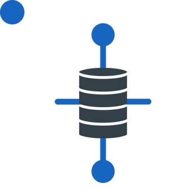 veritabanı. Web simgesi basit illüstrasyon