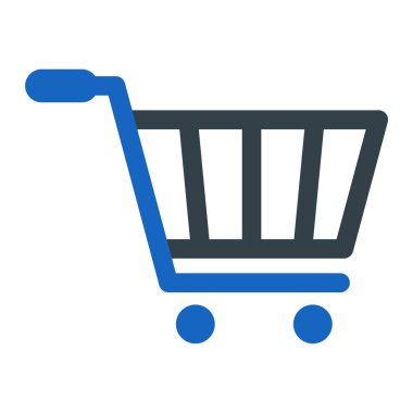 Alışveriş arabası ikonu. vektör illüstrasyonu