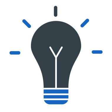 Bir fikrim var. Web simgesi basit illüstrasyon