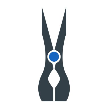 Makas simgesi. Web için makas vektör simgelerinin basit çizimi