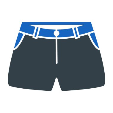 şort simgesi. Web için mayo vektör simgelerinin basit çizimi