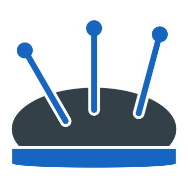 Bir iğnenin vektör illüstrasyonu